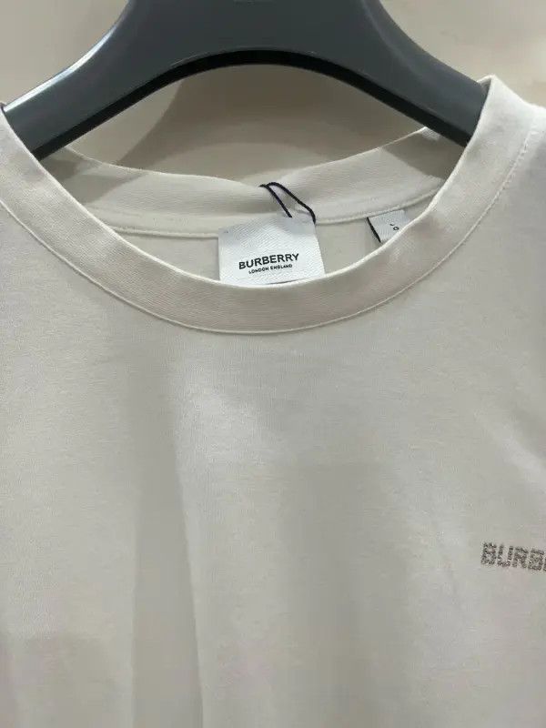 Burberry Burberry White Cotton Women's T-Shirt Size L / US 10 / IT 46 - 7 Thumbnail
