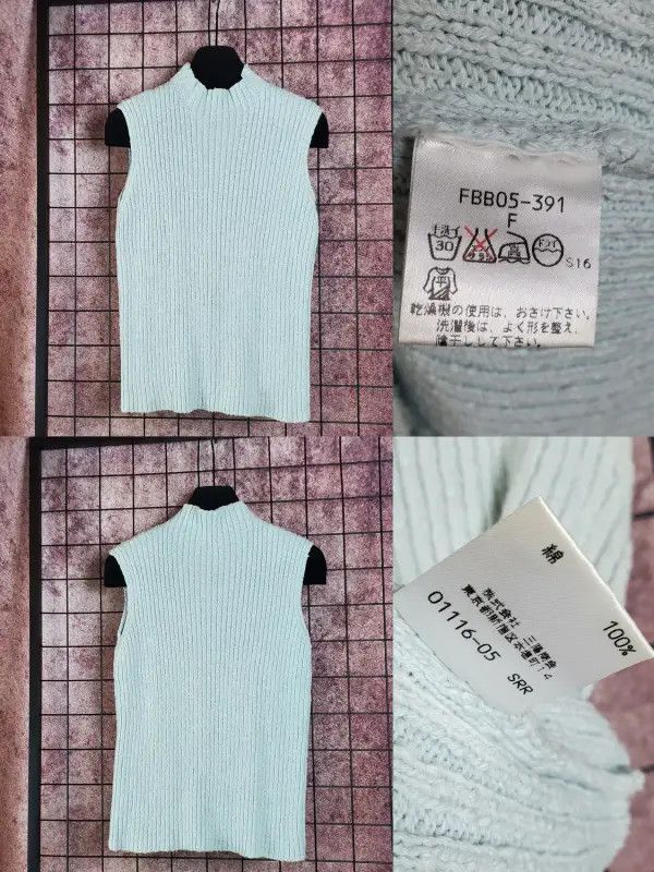 Burberry Burberry Light Blue Knit Top for Women Size M / US 6-8 / IT 42-44 - 2 Thumbnail