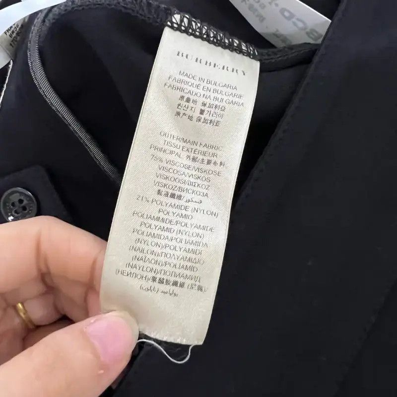 Burberry Burberry Black Cotton Casual Women's Pants Size 28" / US 6 / IT 42 - 4 Thumbnail