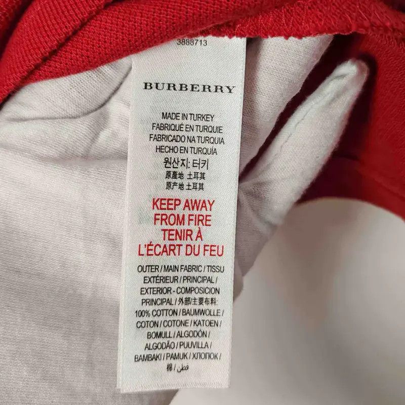 Burberry Burberry Red Cotton Women's T-shirt Size S / US 4 / IT 40 - 7 Thumbnail