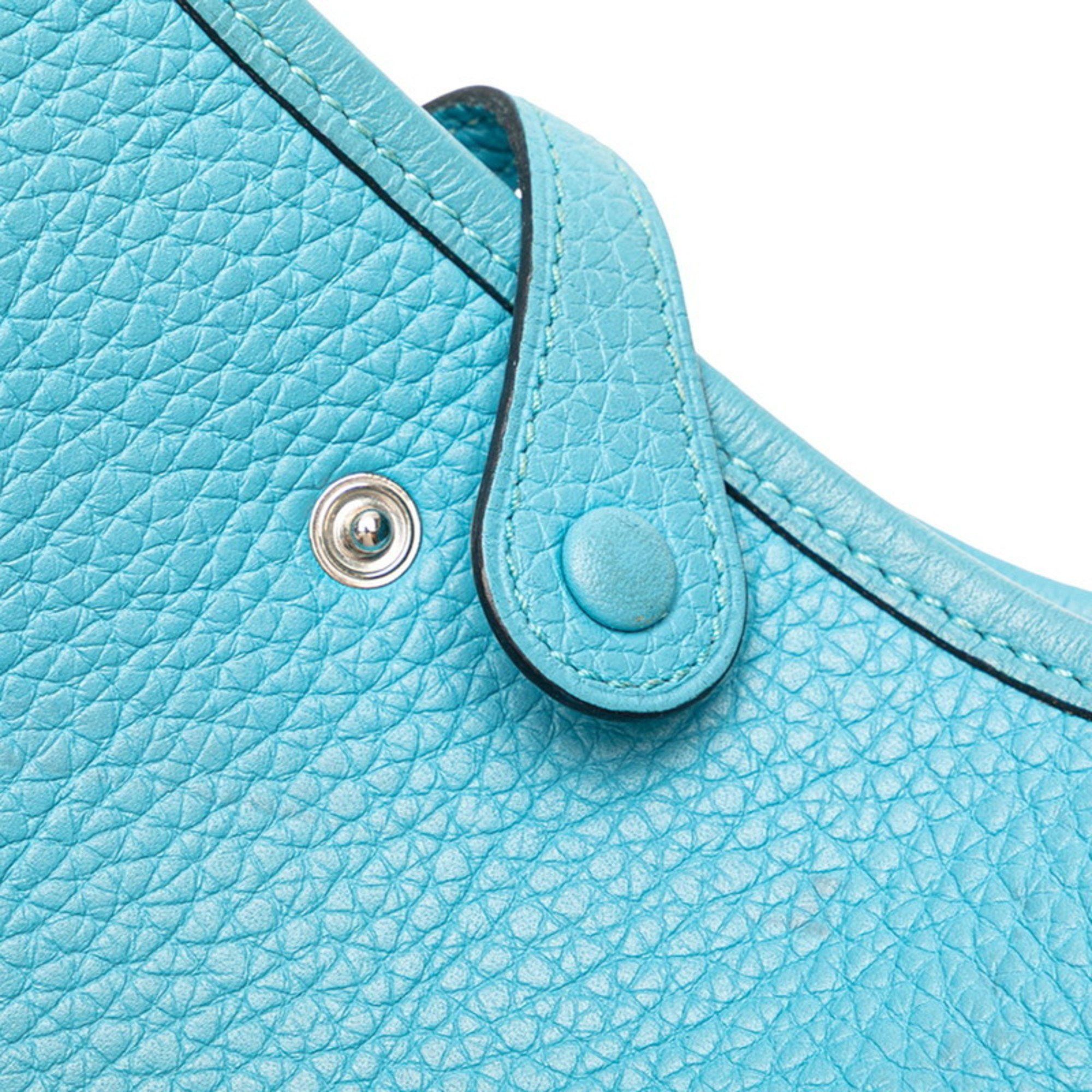Hermes Hermes Hermès Evelyn TPM Shoulder Bag in Blue Taurillon Clemence Leather for Women Size ONE SIZE - 5 Thumbnail