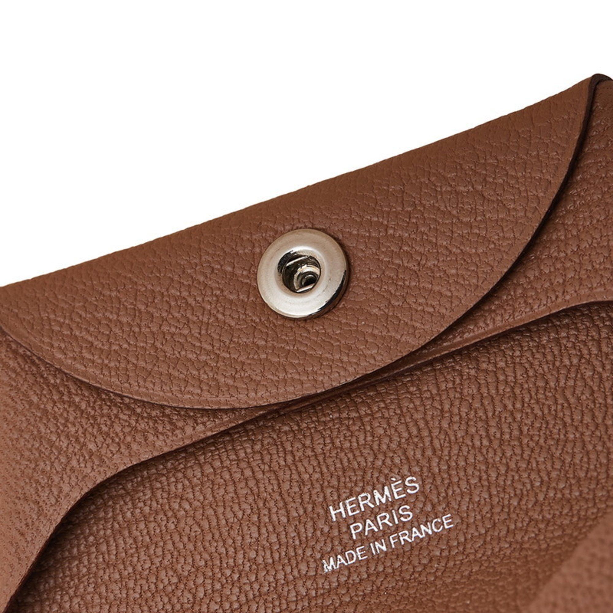 Hermes Hermès Bastia Wallet/Coin Purse, Quebraco Brown Chevre, Women's, HERMES Size ONE SIZE - 6 Thumbnail