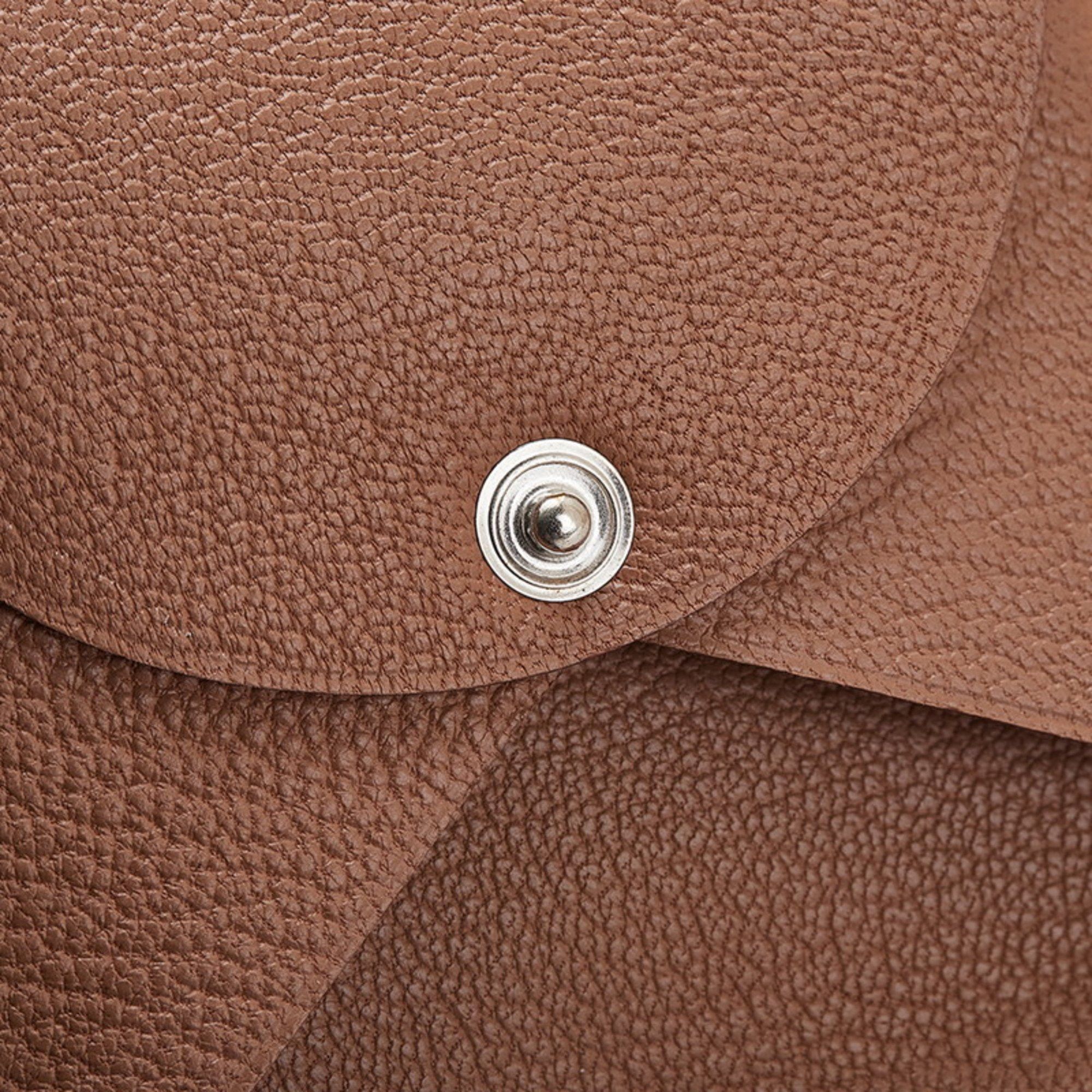 Hermes Hermès Bastia Wallet/Coin Purse, Quebraco Brown Chevre, Women's, HERMES Size ONE SIZE - 7 Thumbnail