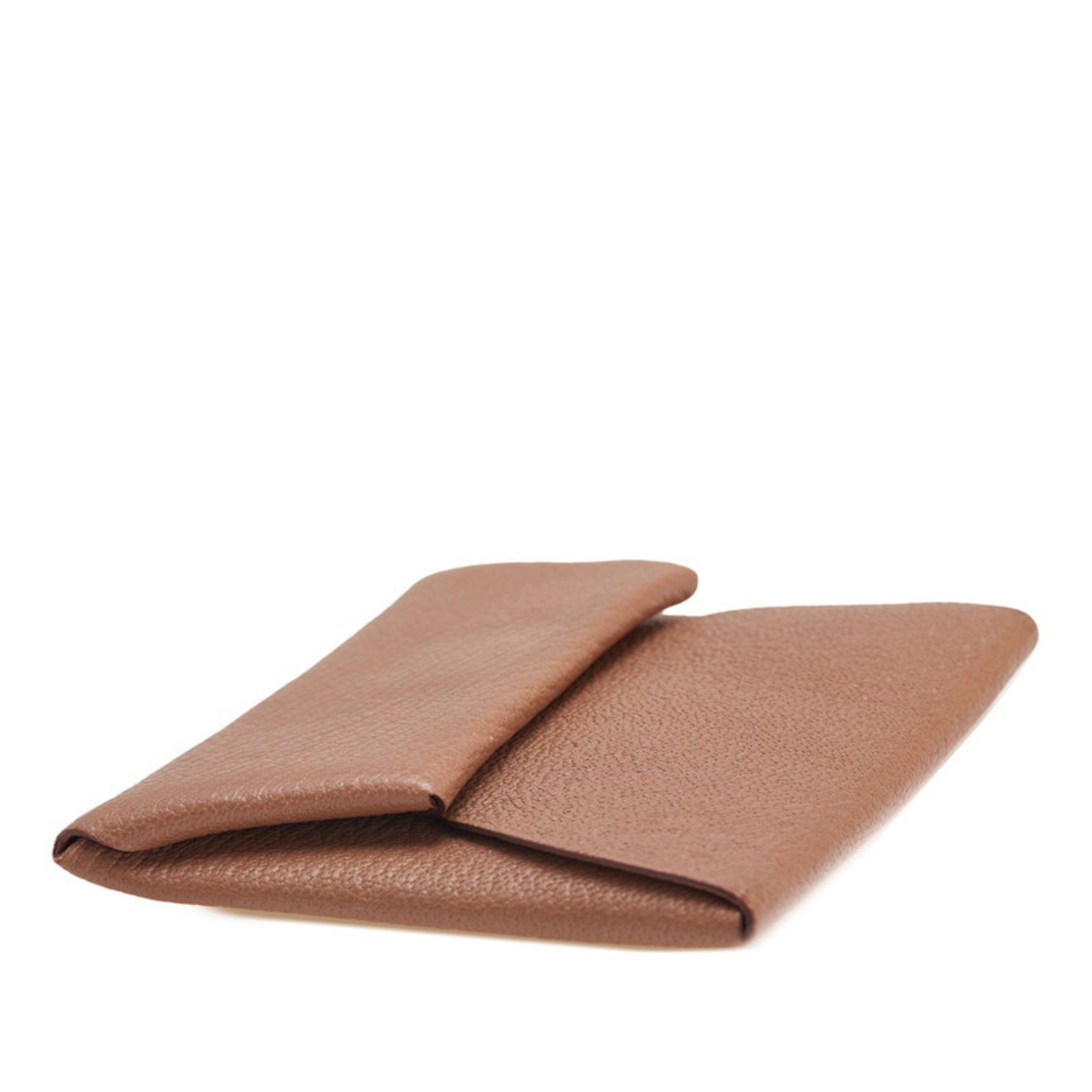 Hermes Hermès Bastia Wallet/Coin Purse, Quebraco Brown Chevre, Women's, HERMES Size ONE SIZE - 4 Thumbnail