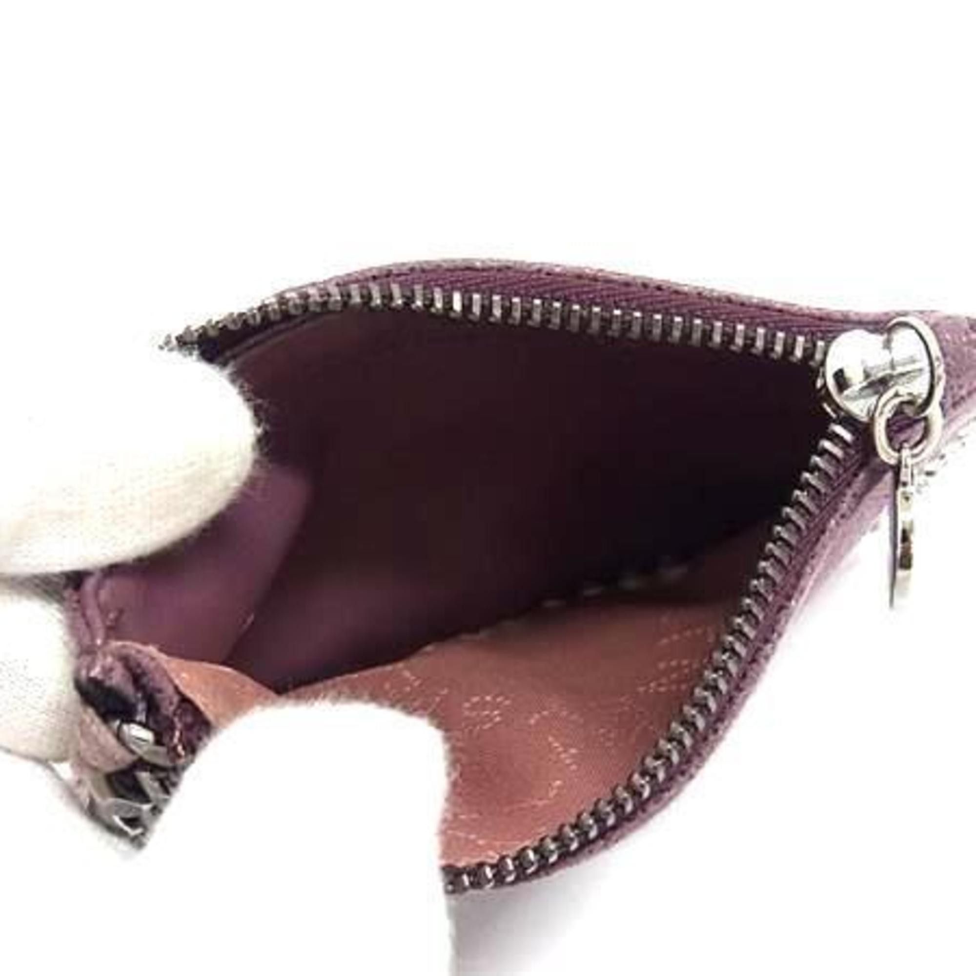 Stella McCartney STELLA McCARTNEY Falabella Fragment Case 422364, Purple Eco-Leather, Men's and Women's, Silver Business Card Size ONE SIZE - 4 Thumbnail