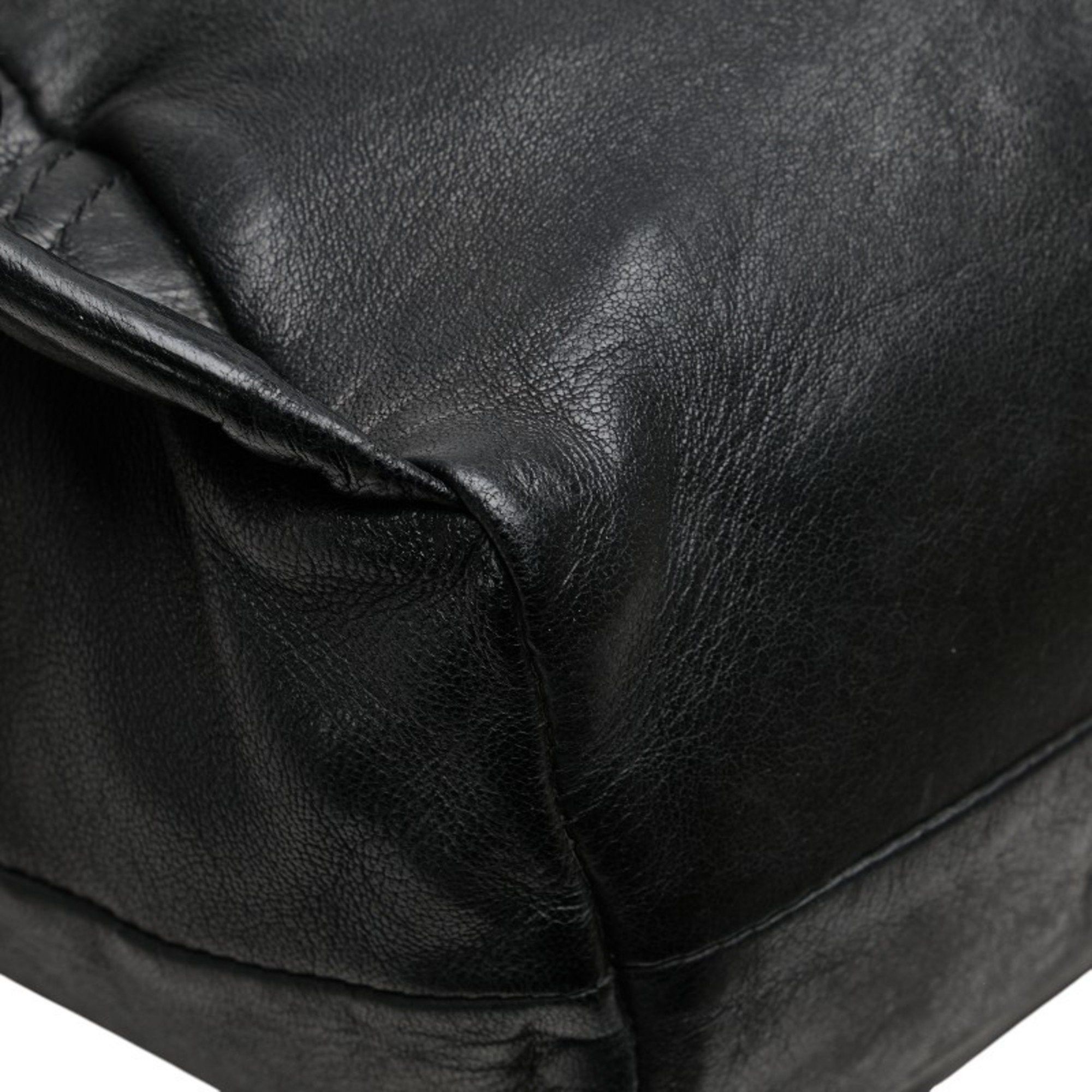 MCM MCM logo plate backpack in black leather for women Size ONE SIZE - 7 Thumbnail