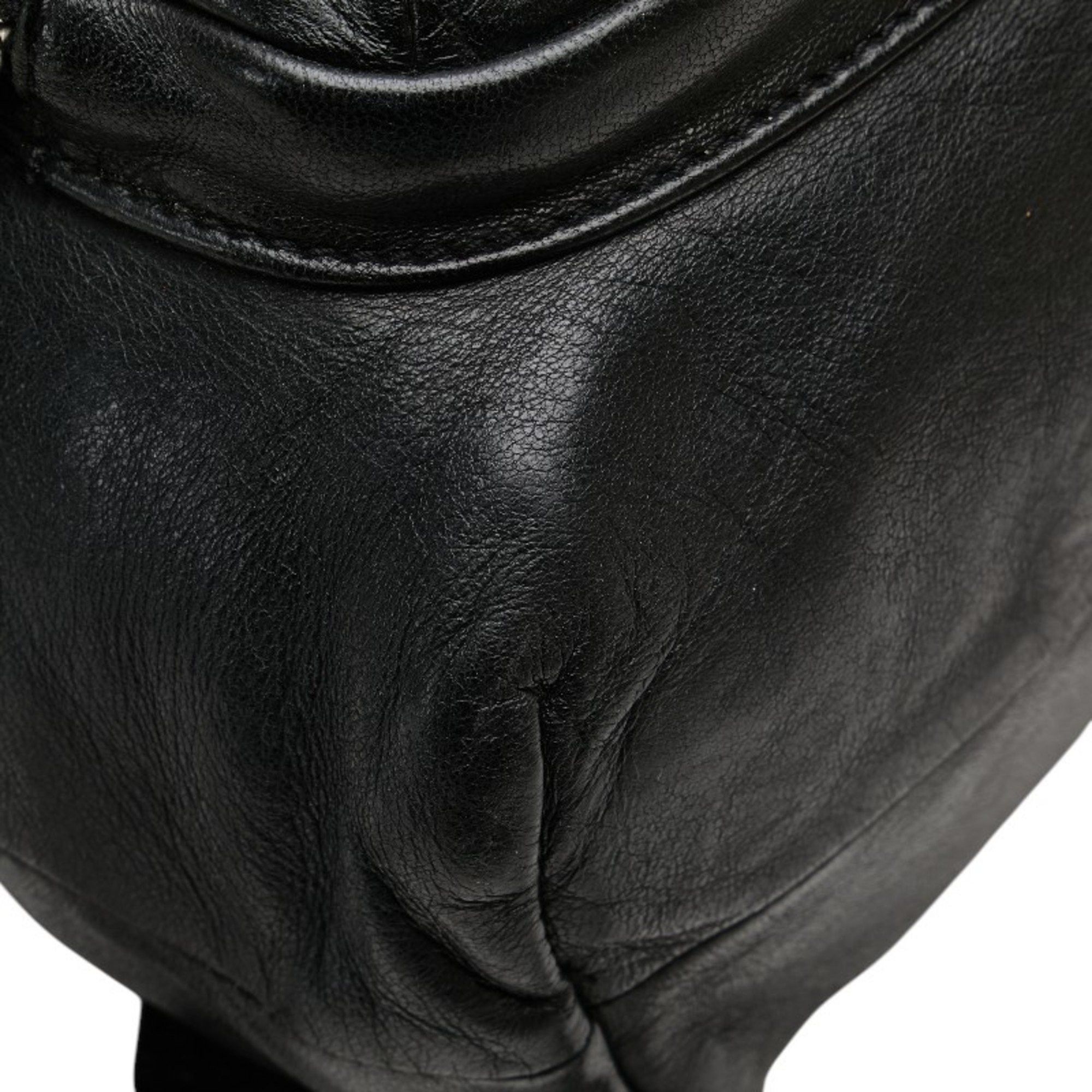 MCM MCM logo plate backpack in black leather for women Size ONE SIZE - 4 Thumbnail