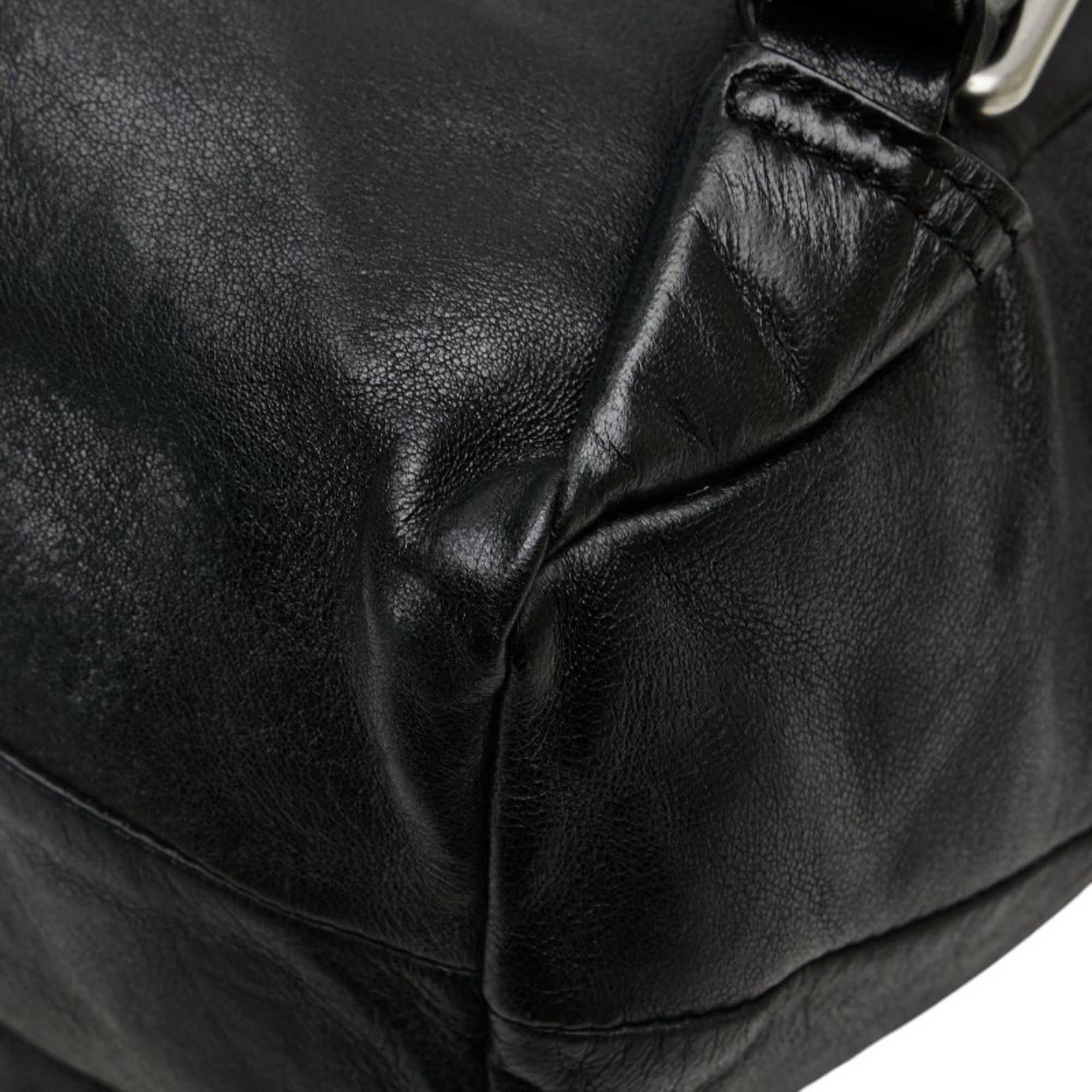 MCM MCM logo plate backpack in black leather for women Size ONE SIZE - 6 Thumbnail
