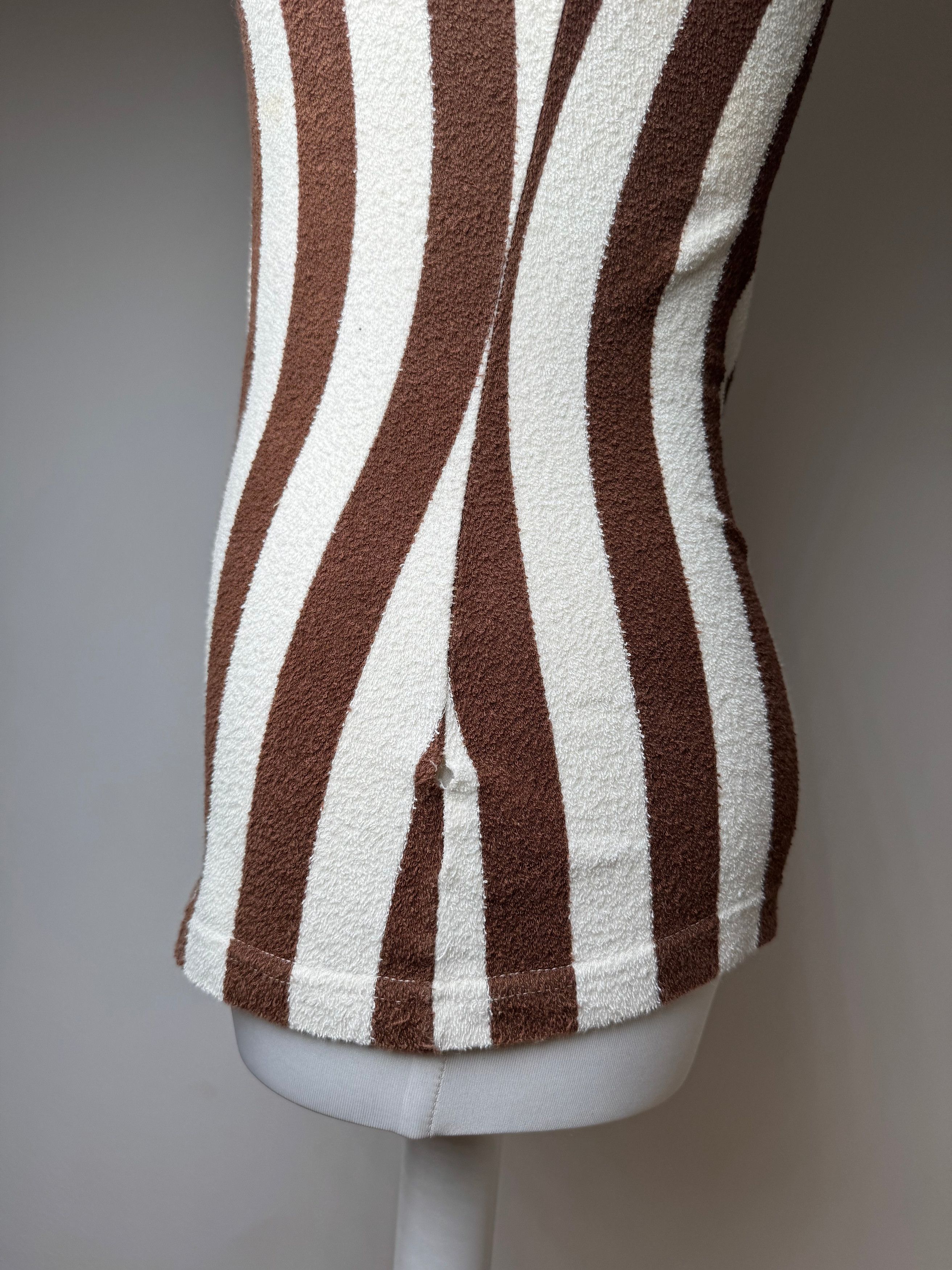 Fendi Vintage Roma Striped Shirt white brown 36/S Size S / US 4 / IT 40 - 8 Thumbnail