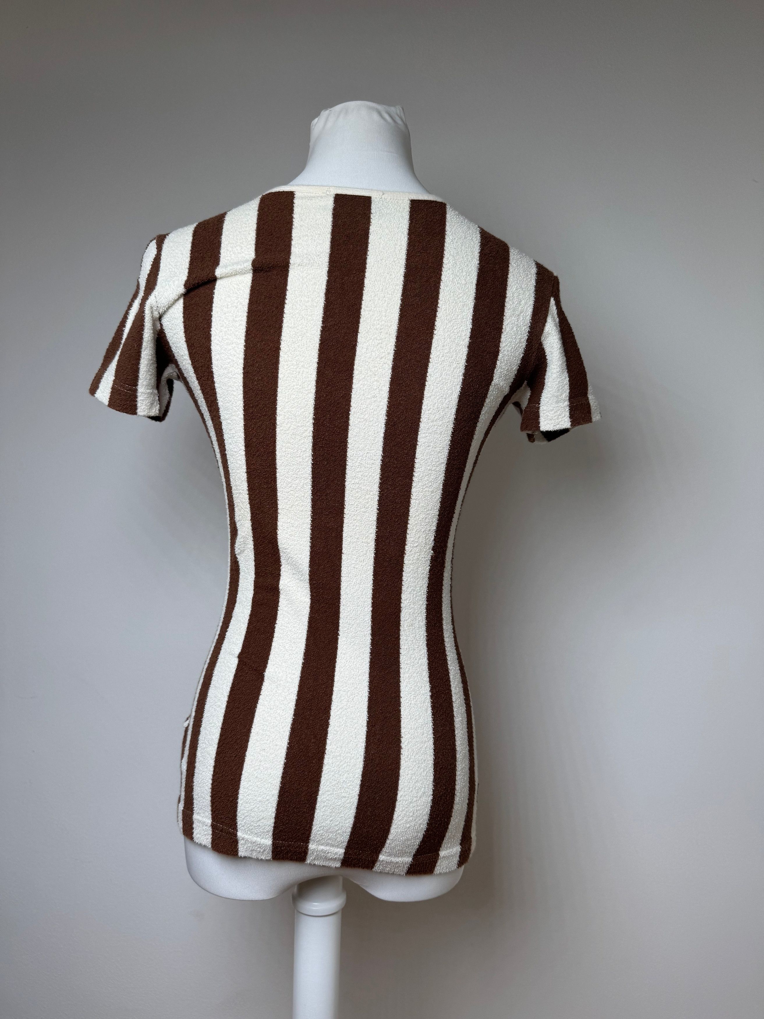 Fendi Vintage Roma Striped Shirt white brown 36/S Size S / US 4 / IT 40 - 6 Thumbnail