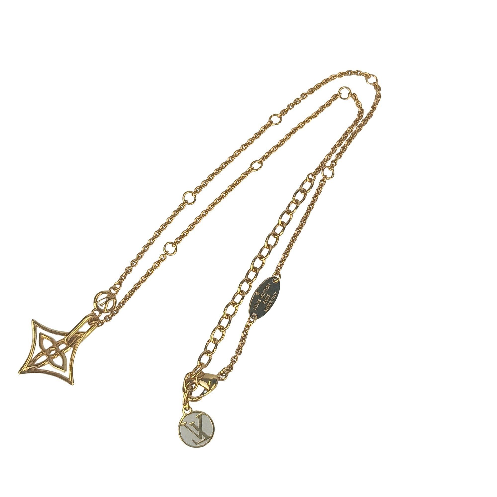 Louis Vuitton LOUIS VUITTON Collier LV Twiggy Pointed Flower Necklace M00980 Gold Metal Women's Size ONE SIZE - 5 Thumbnail