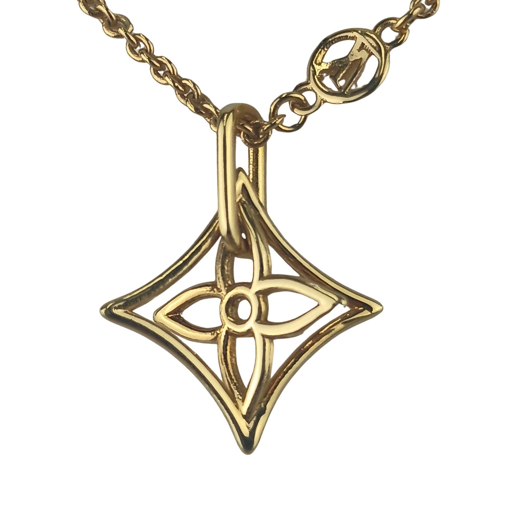 Louis Vuitton LOUIS VUITTON Collier LV Twiggy Pointed Flower Necklace M00980 Gold Metal Women's Size ONE SIZE - 4 Thumbnail
