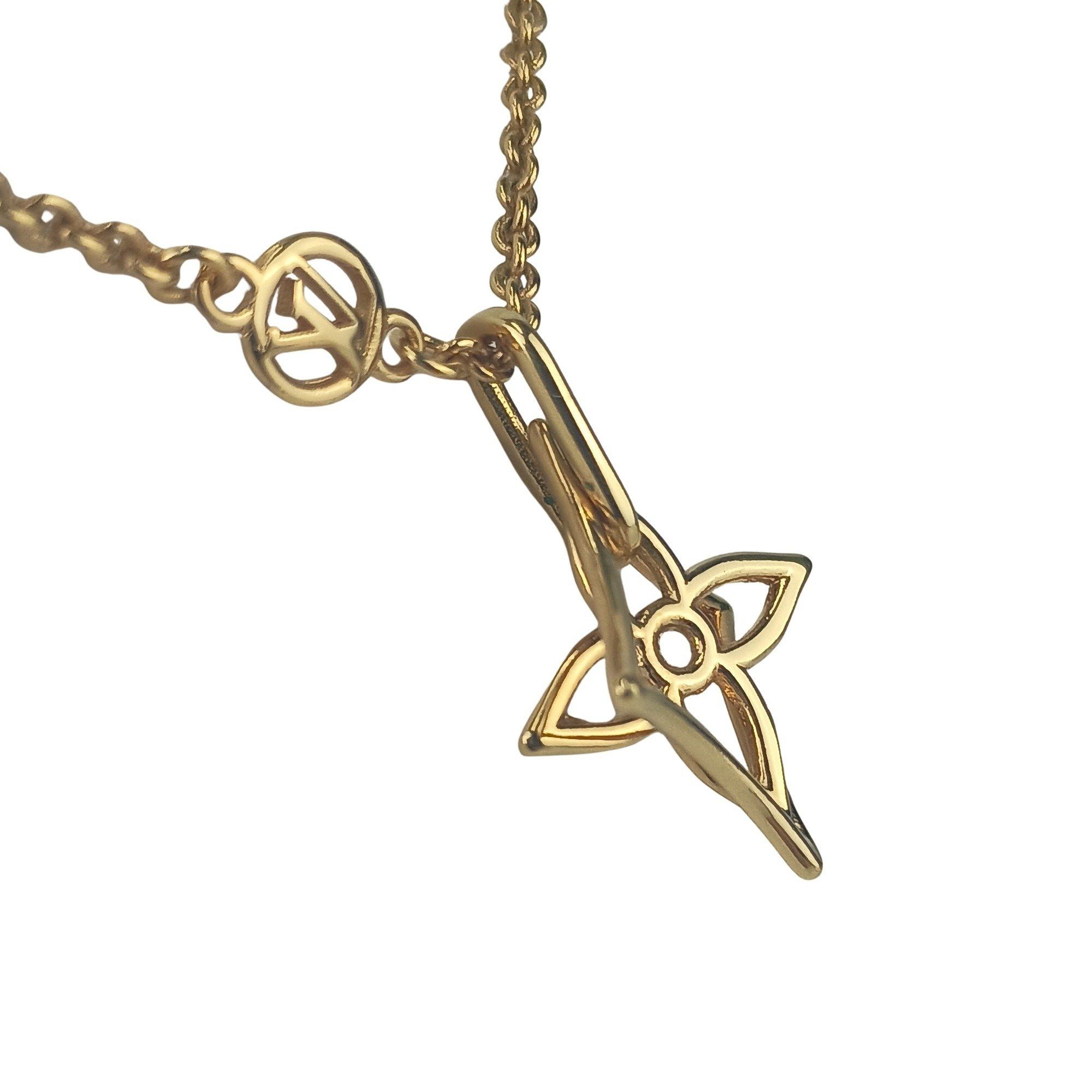 Louis Vuitton LOUIS VUITTON Collier LV Twiggy Pointed Flower Necklace M00980 Gold Metal Women's Size ONE SIZE - 3 Thumbnail