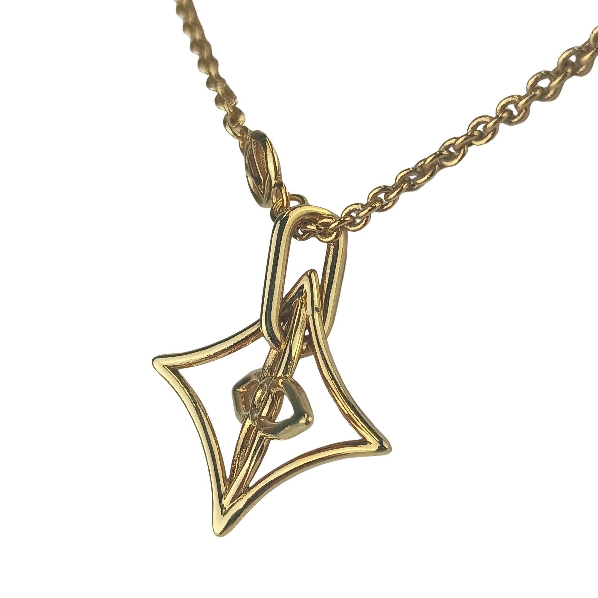 Louis Vuitton LOUIS VUITTON Collier LV Twiggy Pointed Flower Necklace M00980 Gold Metal Women's Size ONE SIZE - 2 Thumbnail
