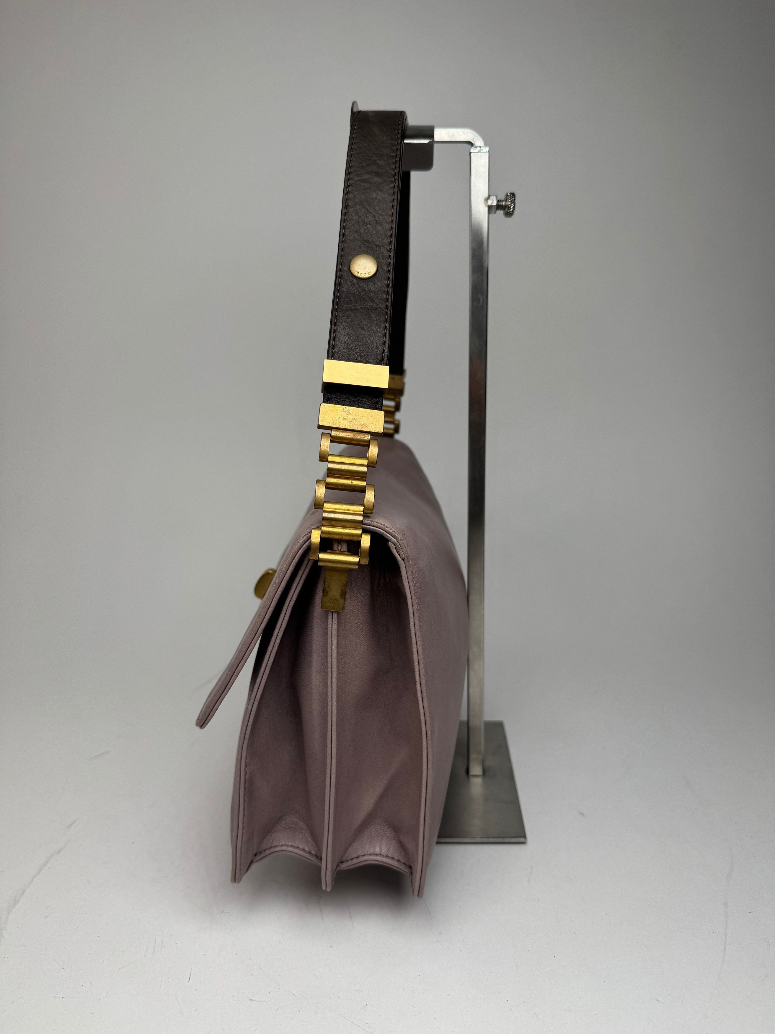 Marni Vintage Leather Bag purple Size ONE SIZE - 9 Thumbnail