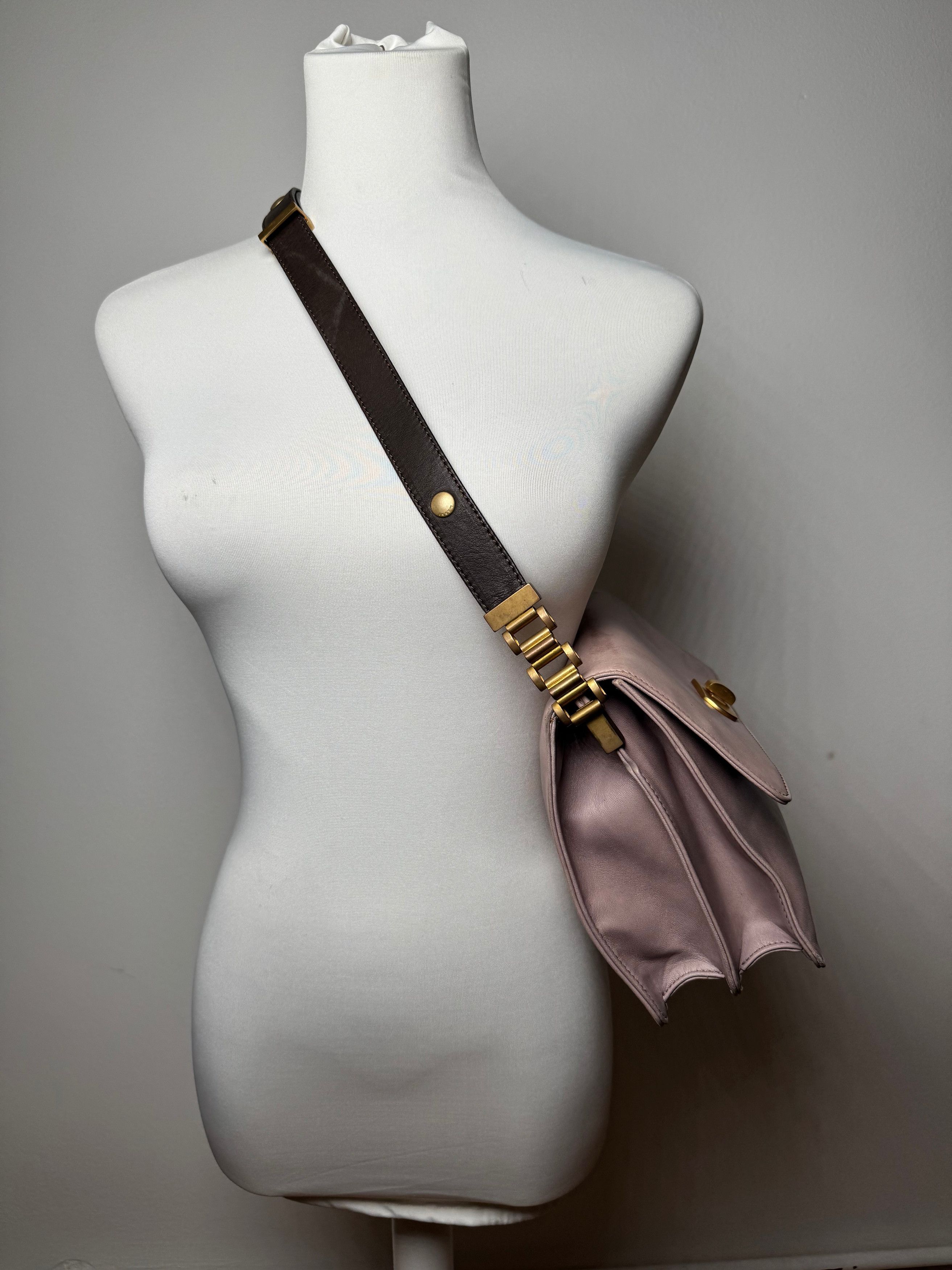 Marni Vintage Leather Bag purple Size ONE SIZE - 15 Thumbnail