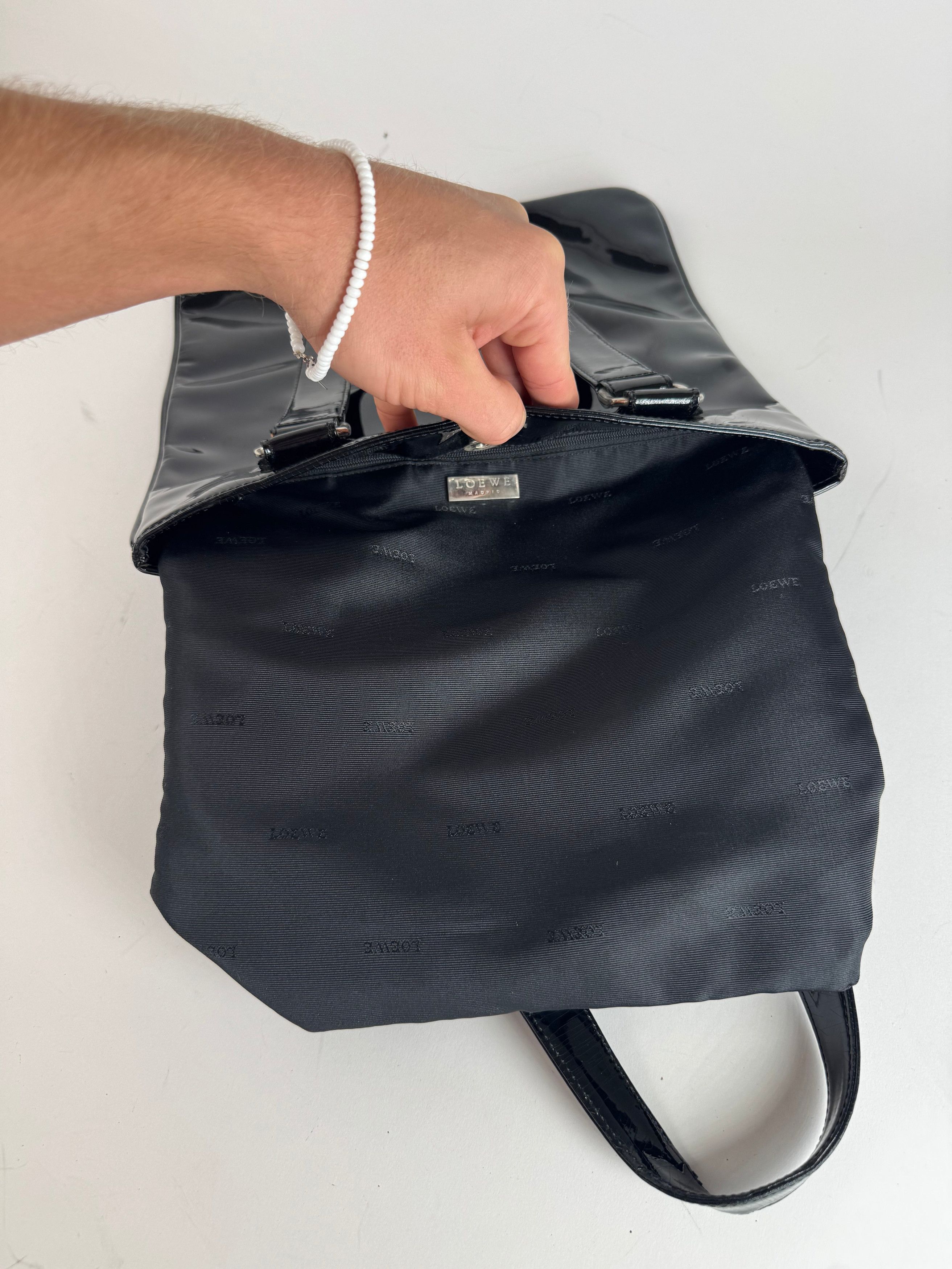 Loewe Vintage Patent Leather Madrid Bag black Size ONE SIZE - 3 Thumbnail
