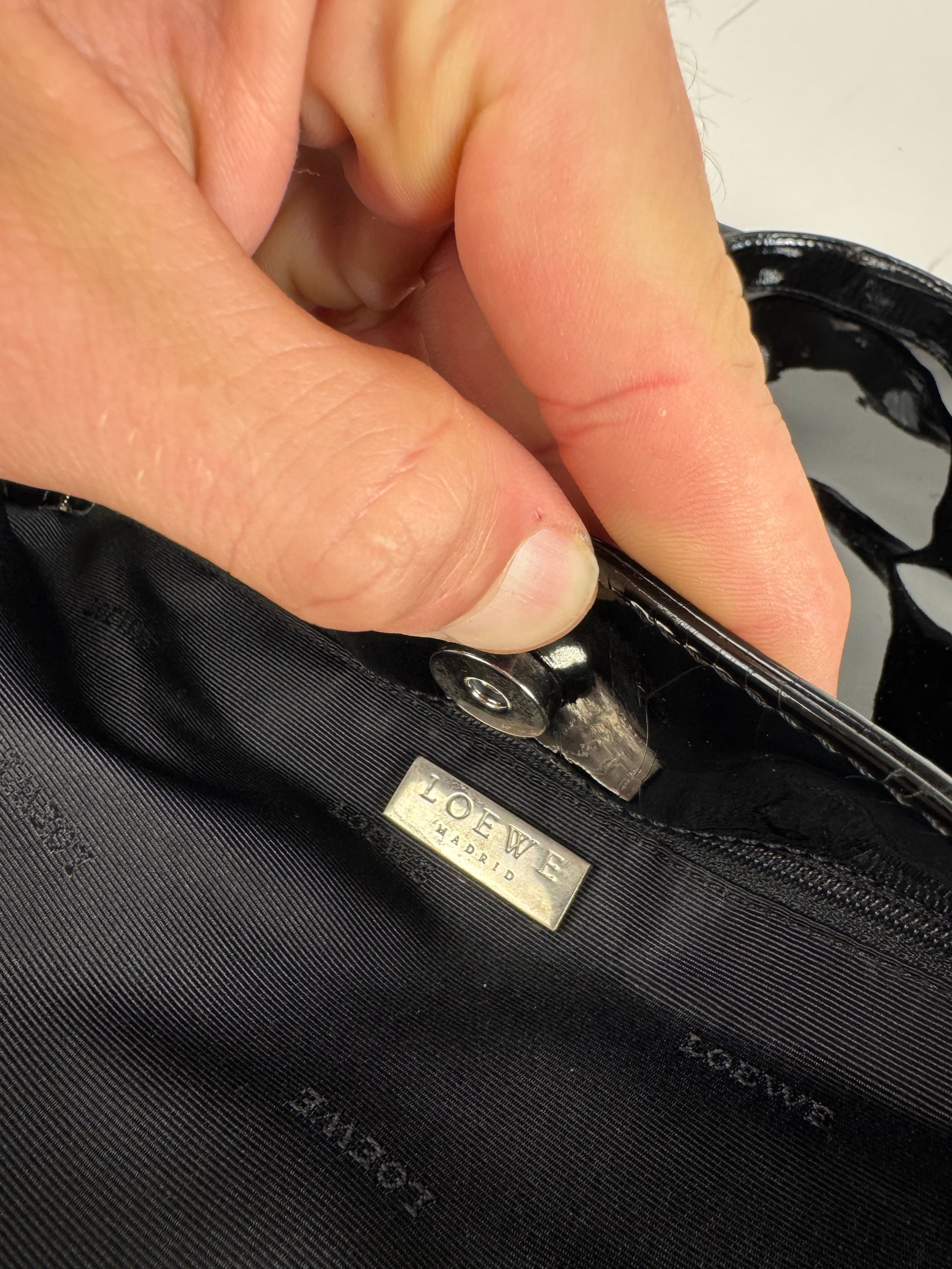 Loewe Vintage Patent Leather Madrid Bag black Size ONE SIZE - 4 Thumbnail