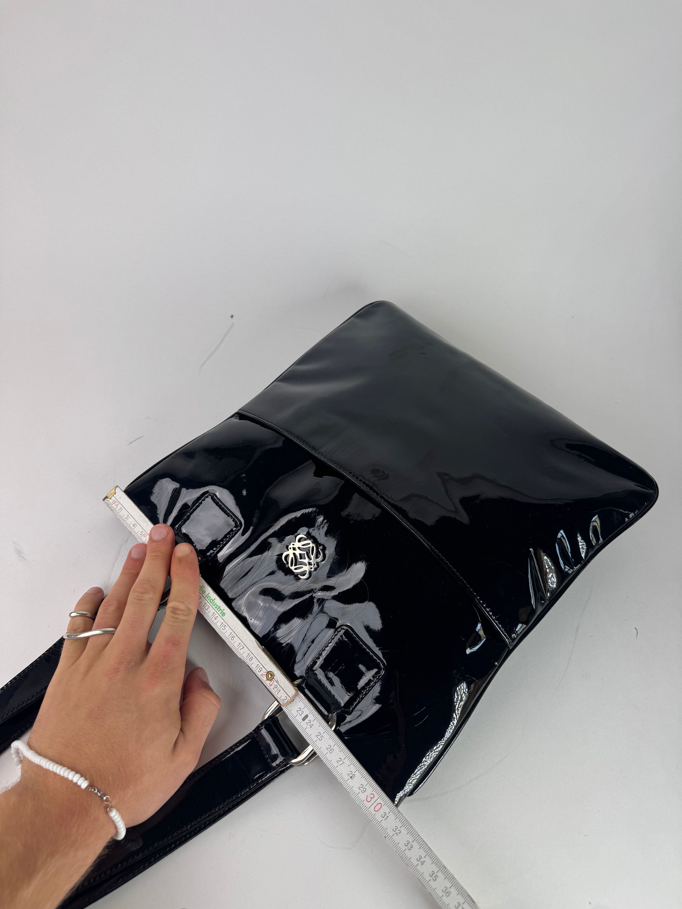 Loewe Vintage Patent Leather Madrid Bag black Size ONE SIZE - 9 Thumbnail
