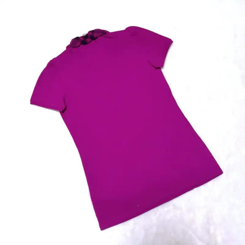 Burberry Burberry Summer Burgundy Short Sleeve Top Size S / US 4 / IT 40 - 7 Thumbnail
