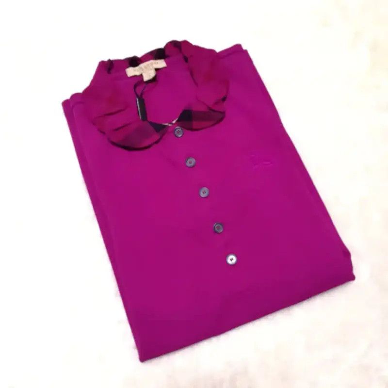 Burberry Burberry Summer Burgundy Short Sleeve Top Size S / US 4 / IT 40 - 6 Thumbnail
