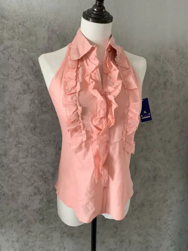 Burberry Burberry Pink Sleeveless Cotton Blend Top Size S / US 4 / IT 40 - 5 Thumbnail