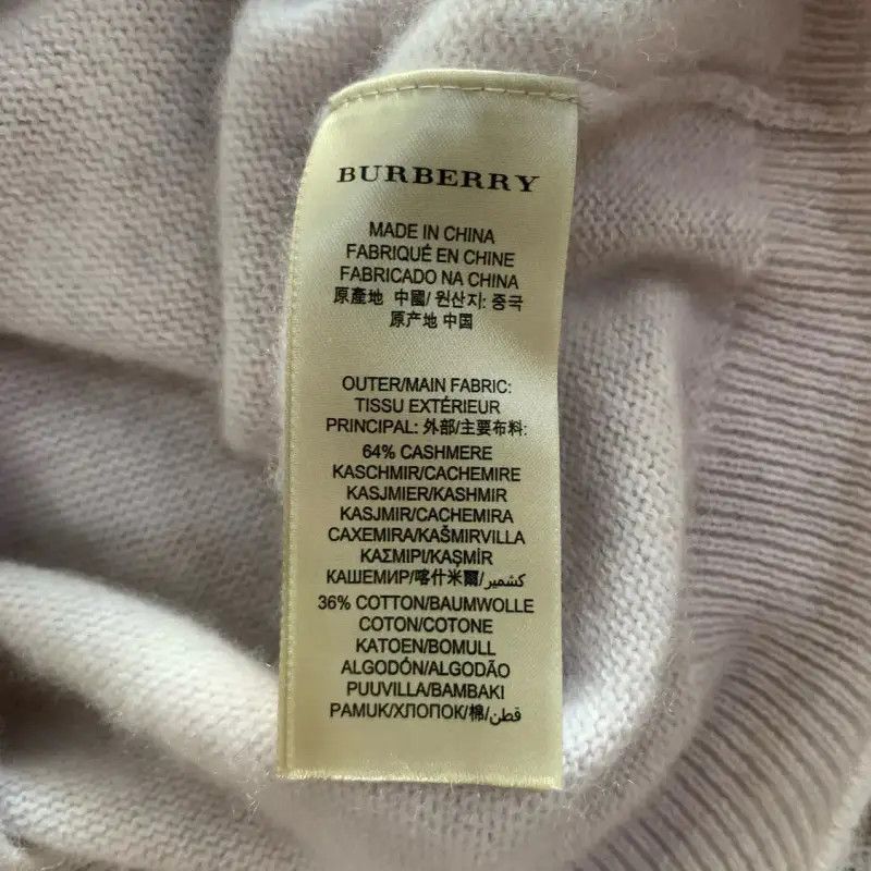Burberry Burberry Pink Cotton Logo Long Sleeve Top Size M / US 6-8 / IT 42-44 - 4 Thumbnail