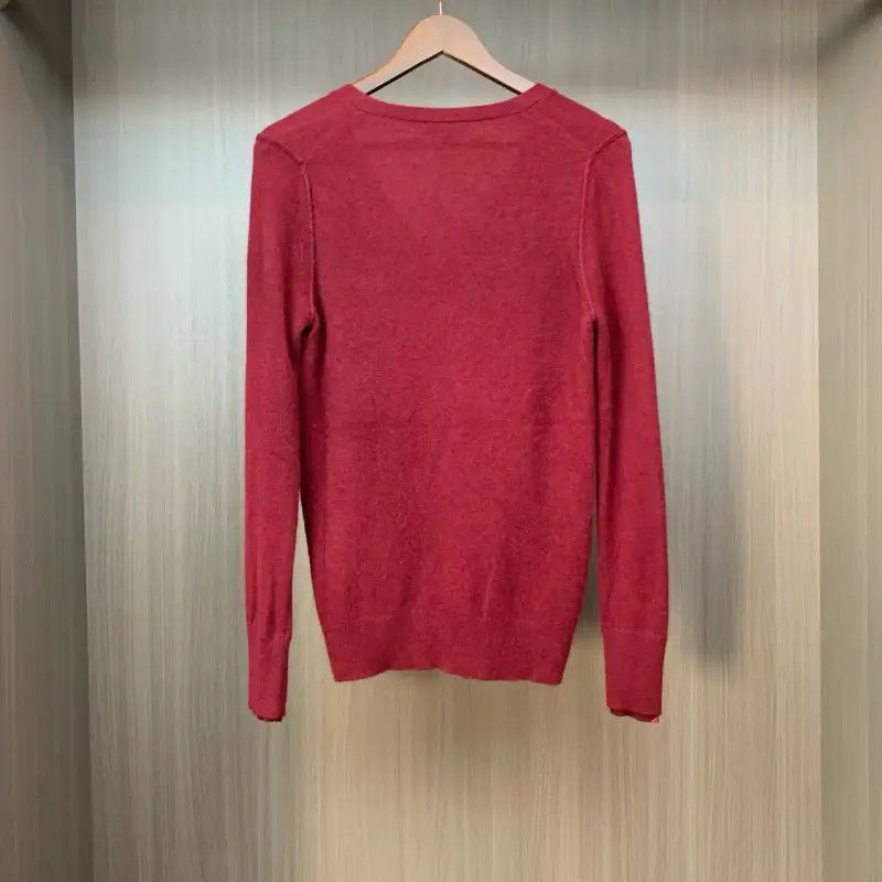 Burberry Burberry Red Wool Long Sleeve Sweater Size M / US 6-8 / IT 42-44 - 2 Thumbnail