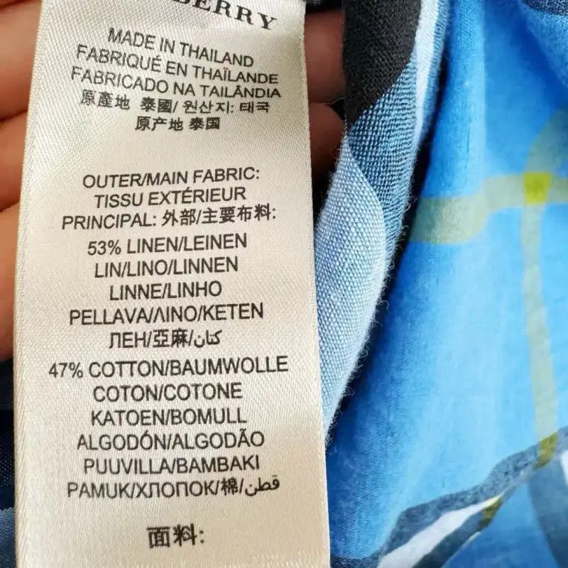 Burberry Burberry Blue Short Sleeve Shirt for Women Size S / US 4 / IT 40 - 3 Thumbnail