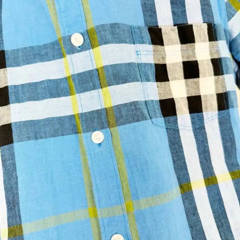 Burberry Burberry Blue Short Sleeve Shirt for Women Size S / US 4 / IT 40 - 2 Thumbnail