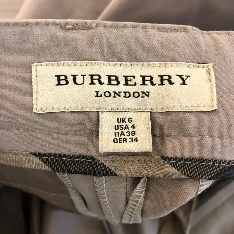Burberry Burberry Khaki Women's Cotton Trousers Size 27" / US 4 / IT 40 - 6 Thumbnail
