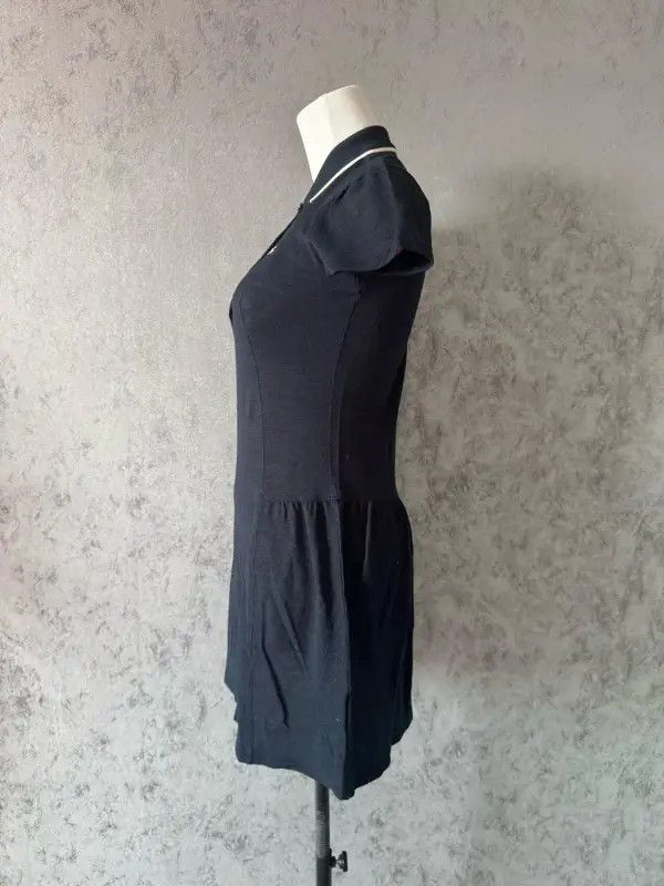 Burberry Burberry Black Cotton Short Sleeve Dress Size S / US 4 / IT 40 - 3 Thumbnail