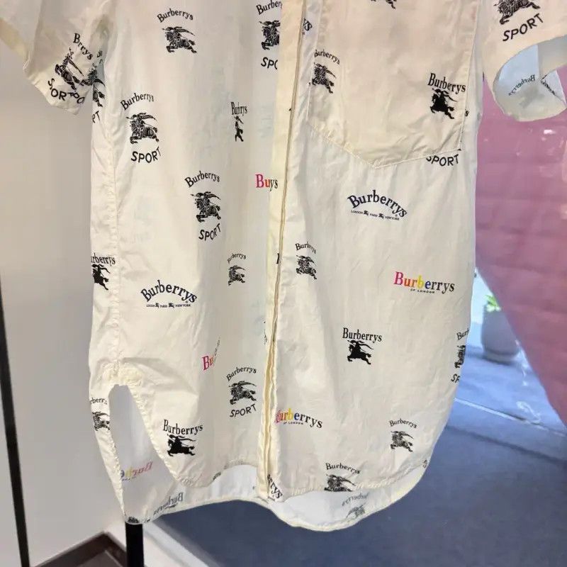Burberry Burberry White Short Sleeve Women's Shirt Size M / US 6-8 / IT 42-44 - 5 Thumbnail