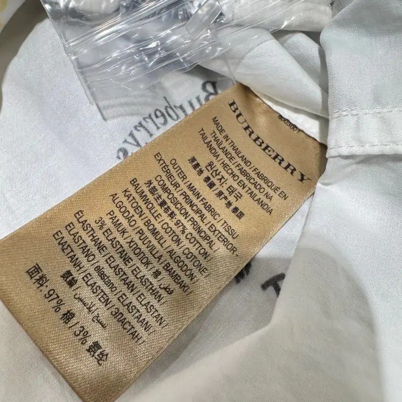 Burberry Burberry White Short Sleeve Women's Shirt Size M / US 6-8 / IT 42-44 - 7 Thumbnail