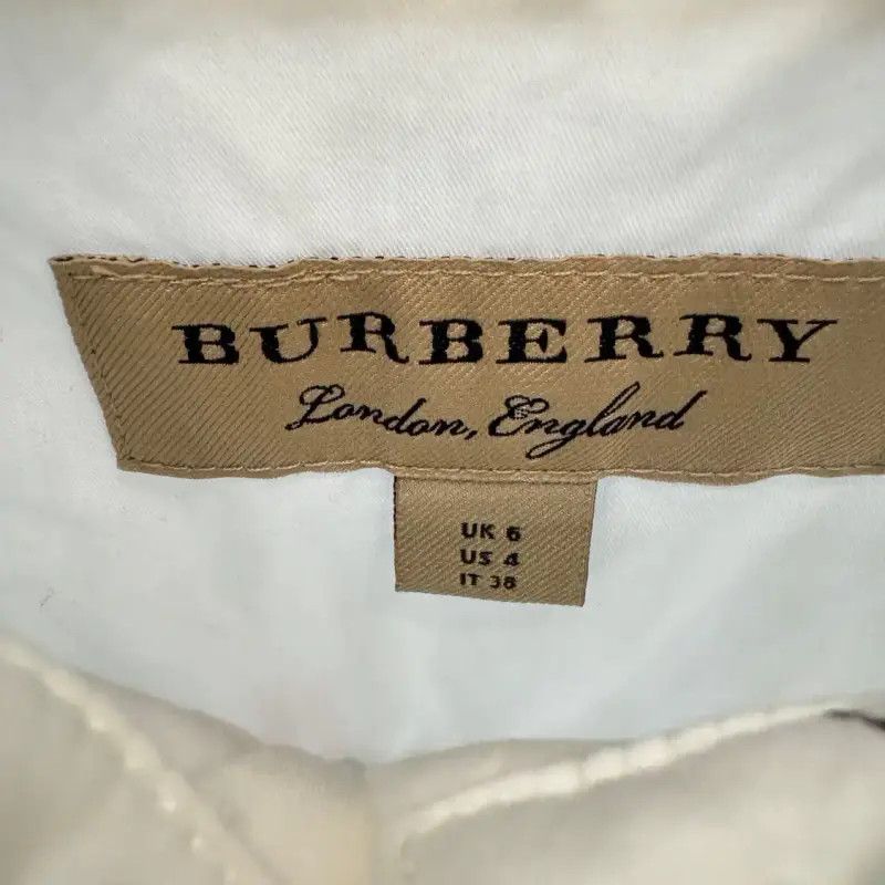 Burberry Burberry White Short Sleeve Women's Shirt Size M / US 6-8 / IT 42-44 - 3 Thumbnail