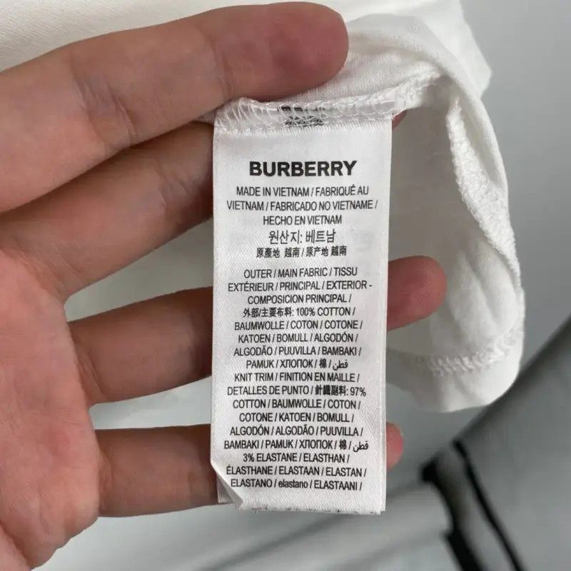 Burberry Burberry Women's Summer White Cotton T-Shirt Size M / US 6-8 / IT 42-44 - 4 Thumbnail