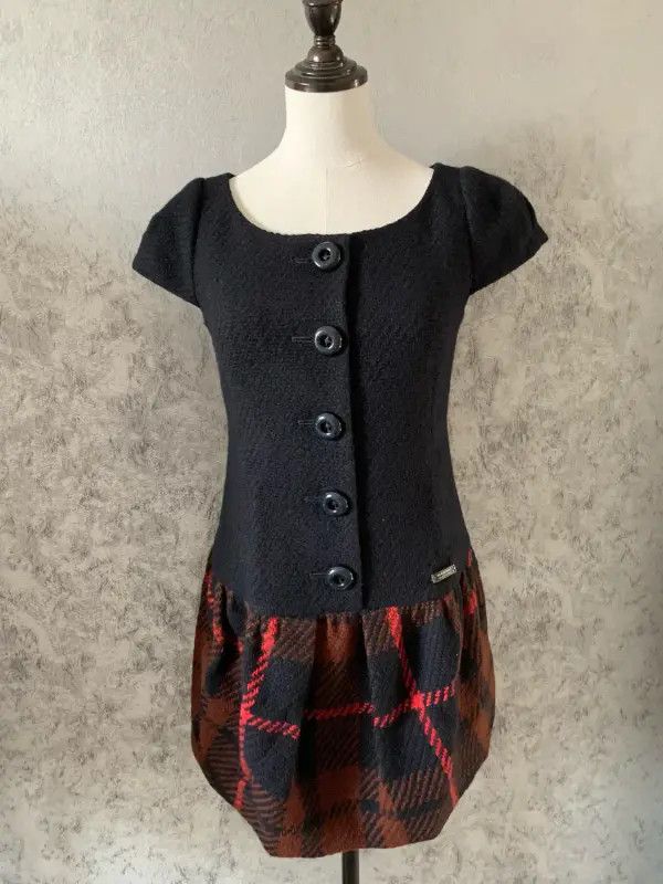 Burberry Burberry Colorblock Wool Short Sleeve Dress Size M / US 6-8 / IT 42-44 - 3 Thumbnail