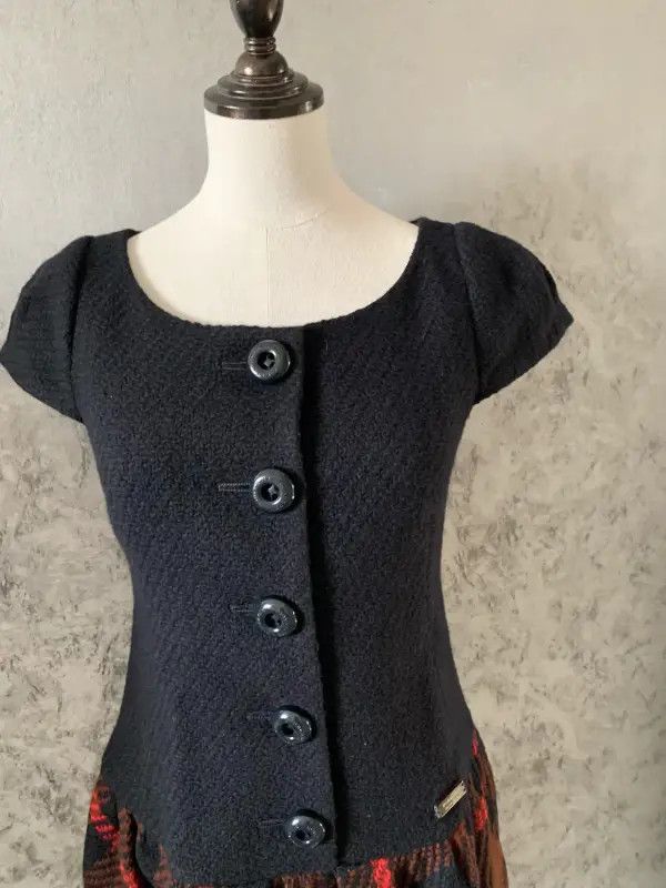 Burberry Burberry Colorblock Wool Short Sleeve Dress Size M / US 6-8 / IT 42-44 - 6 Thumbnail