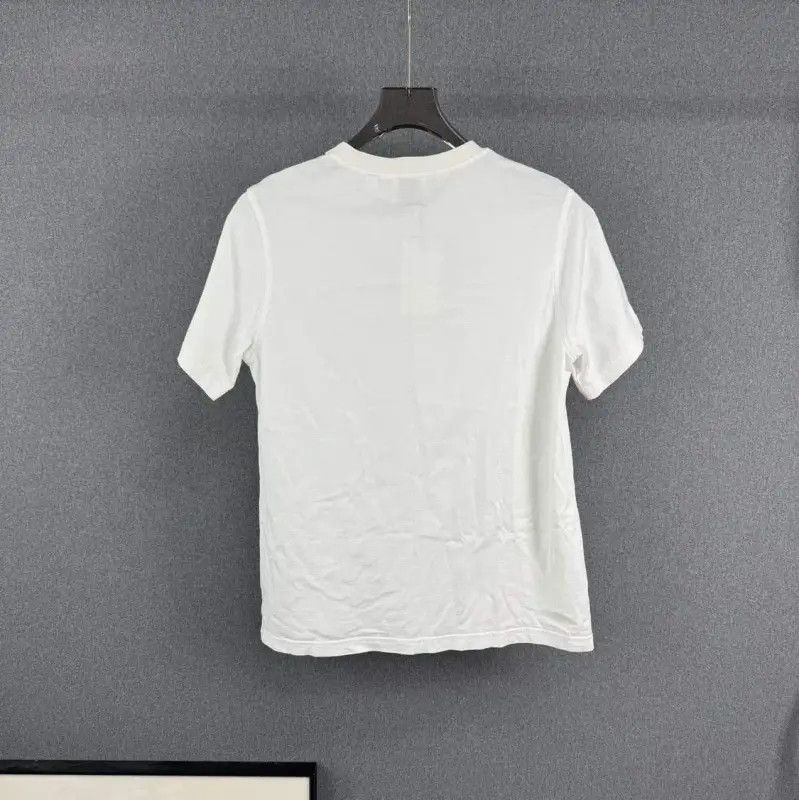 Burberry Burberry White T-Shirt with Logo Design Size M / US 6-8 / IT 42-44 - 2 Thumbnail