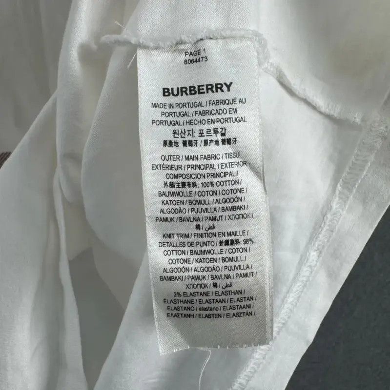 Burberry Burberry White T-Shirt with Logo Design Size M / US 6-8 / IT 42-44 - 4 Thumbnail