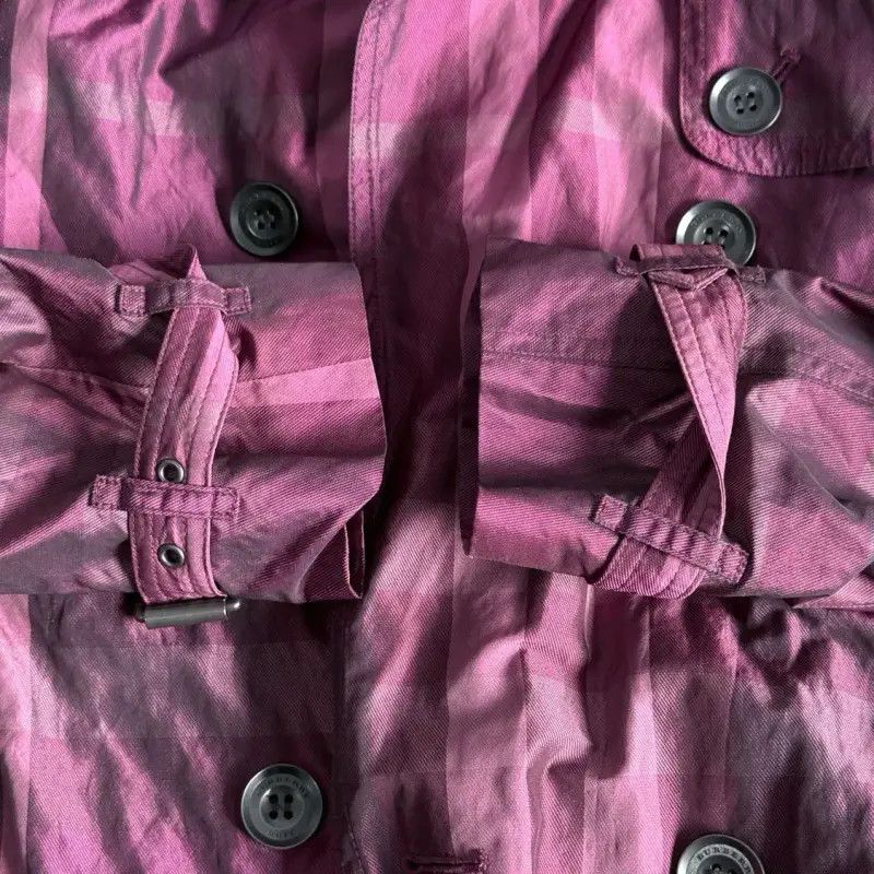 Burberry Burberry Women's Purple Cotton Trench Coat Size ONE SIZE - 5 Thumbnail