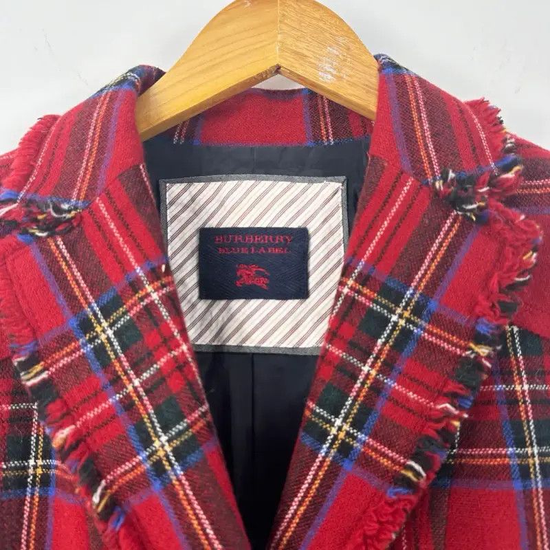 Burberry Burberry Red Wool Women's Jacket Size M / US 6-8 / IT 42-44 - 3 Thumbnail