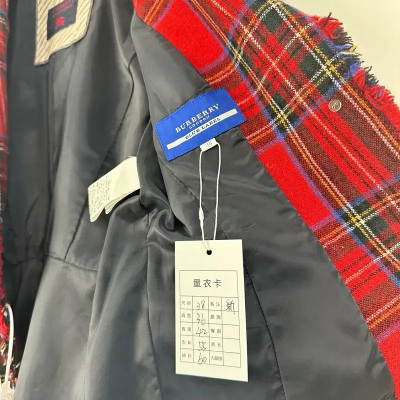 Burberry Burberry Red Wool Women's Jacket Size M / US 6-8 / IT 42-44 - 4 Thumbnail