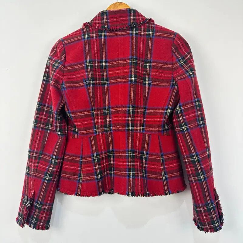 Burberry Burberry Red Wool Women's Jacket Size M / US 6-8 / IT 42-44 - 2 Thumbnail