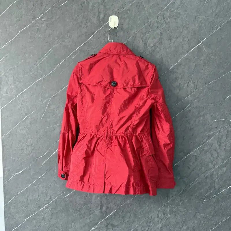 Burberry Burberry Red Cotton Women's Windbreaker Size ONE SIZE - 2 Thumbnail