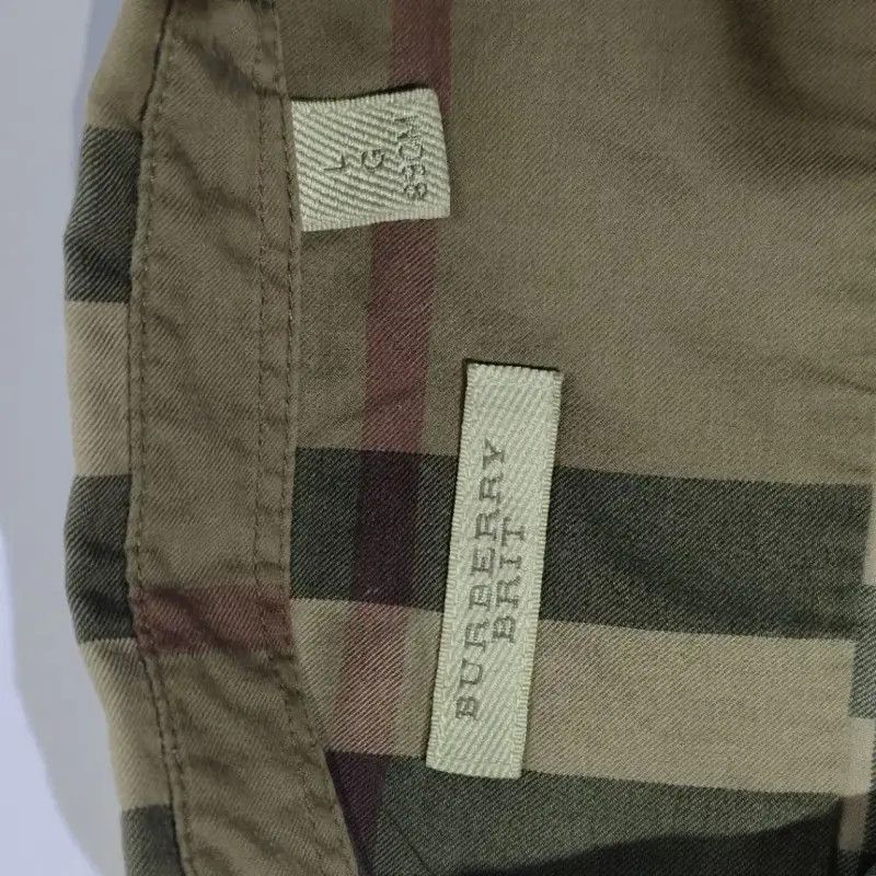 Burberry Burberry L Size Brown Green Check Shirt Size L / US 10 / IT 46 - 3 Thumbnail