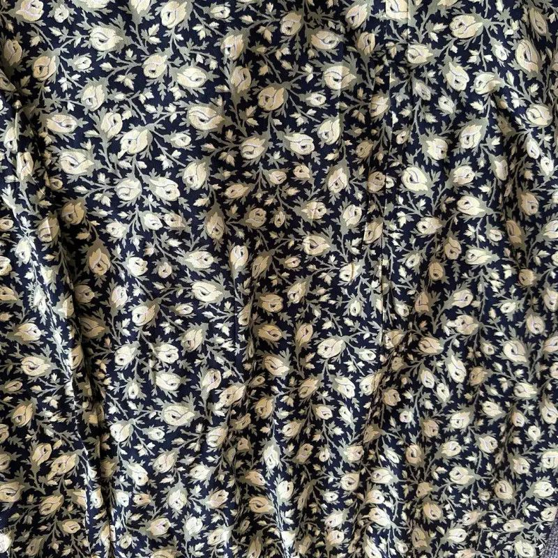 Burberry Burberry Yellow Silk Floral Midi Skirt Size 22" - 3 Thumbnail