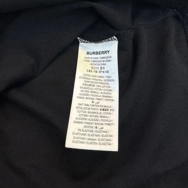 Burberry Burberry Women's Black Logo Short Sleeve T-Shirt Size XS / US 0-2 / IT 36-38 - 6 Thumbnail