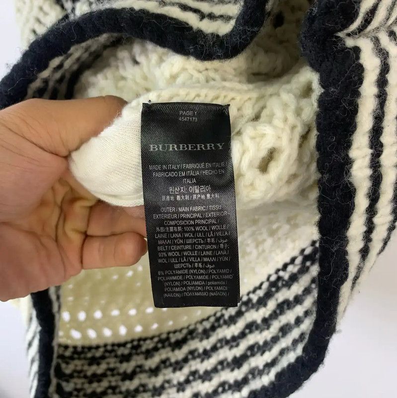 Burberry Burberry Women's White Wool Midi Skirt Size 23" - 5 Thumbnail