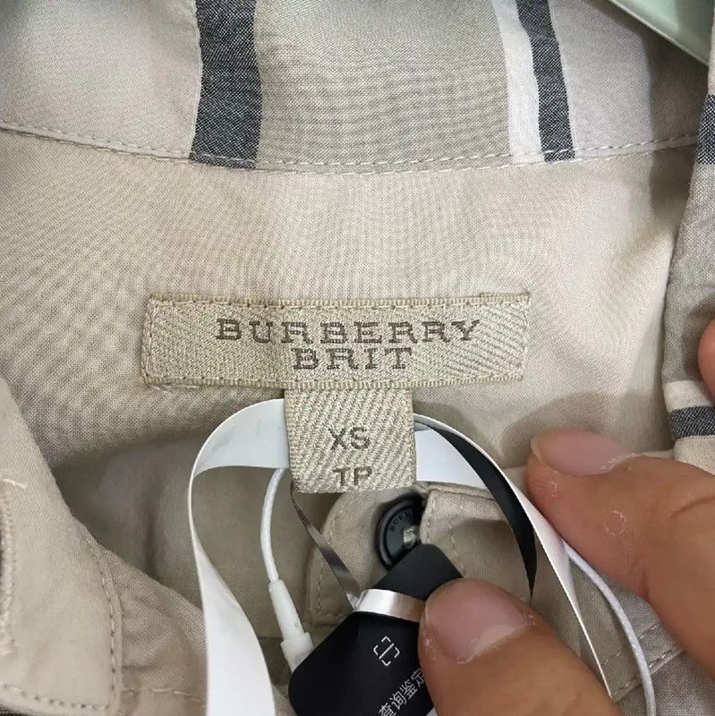 Burberry Burberry Women's Light Brown Cotton Shirt Size XS / US 0-2 / IT 36-38 - 3 Thumbnail